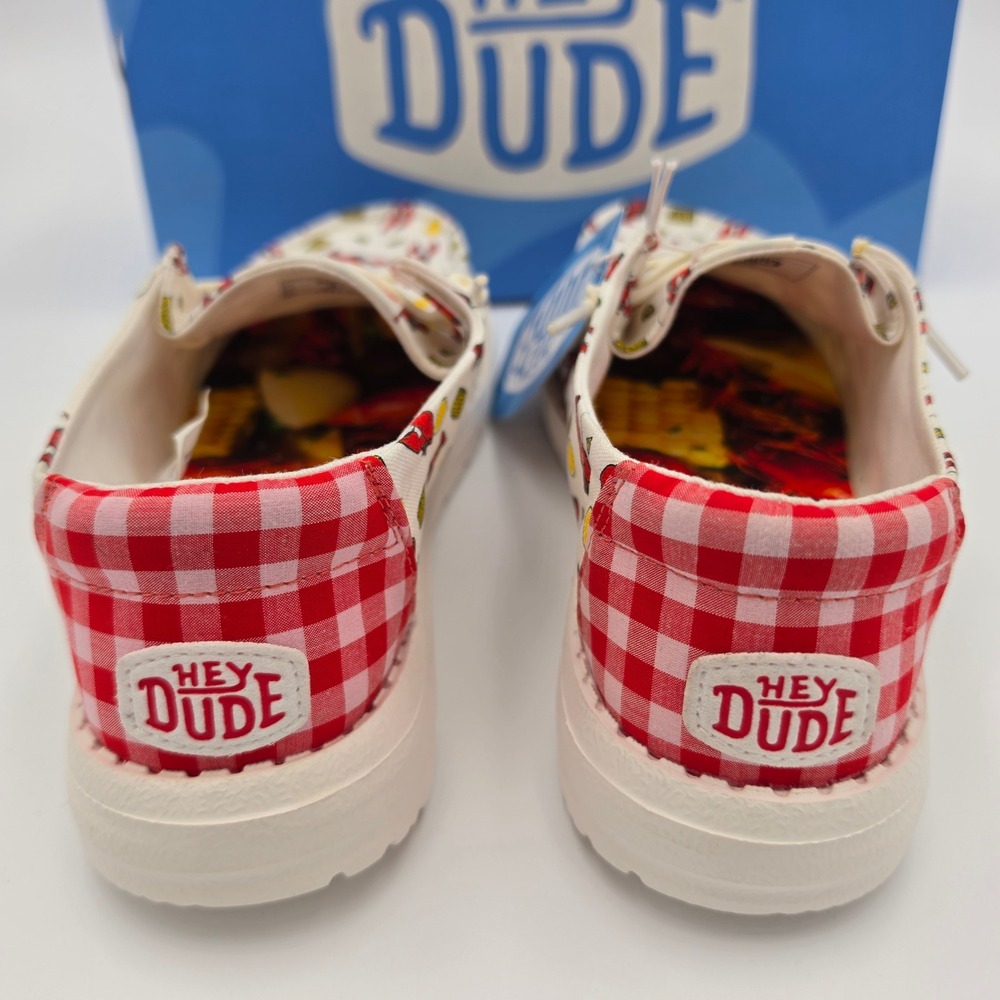 Hey Dude Wendy Women Crawfish Boil Lobster Gingham Shoes,Size W10 NWB - Picture 6 of 11